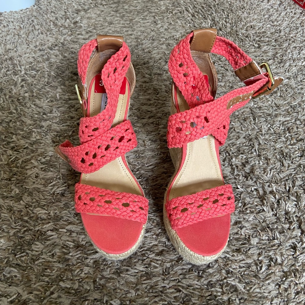 Steve Madden Magestee Orange Wedge